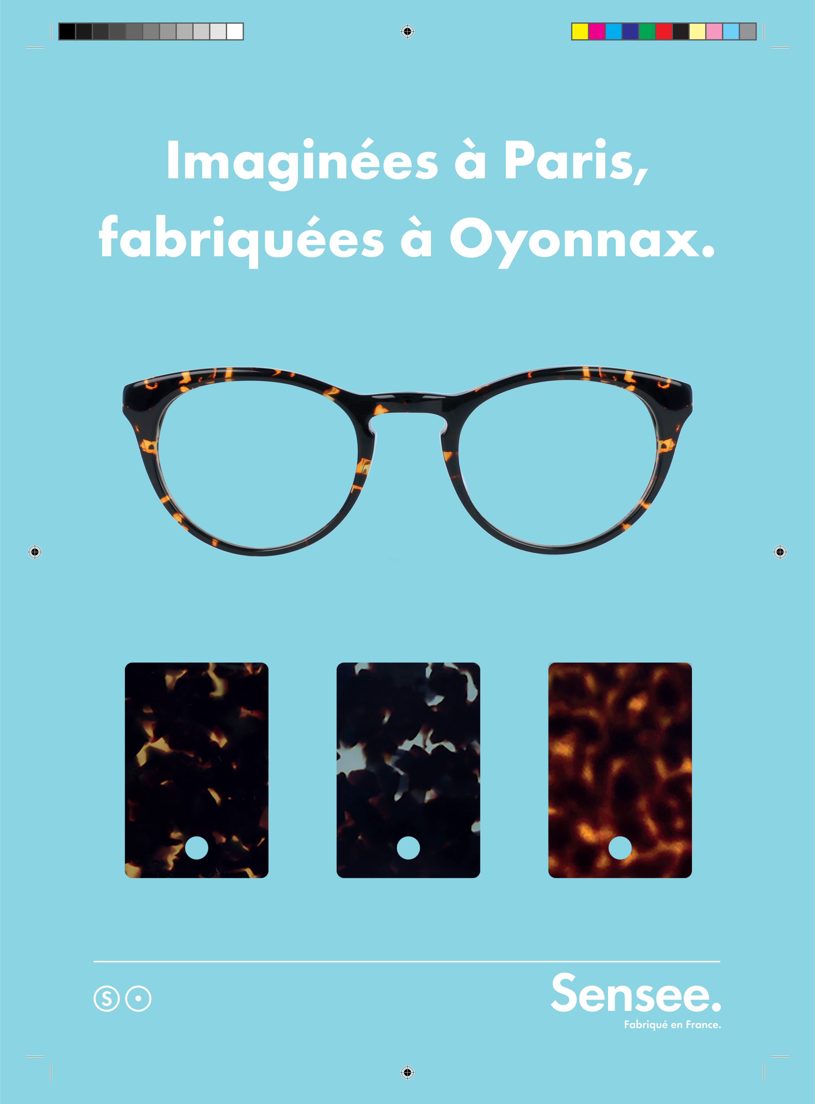affiche pour des lunettes